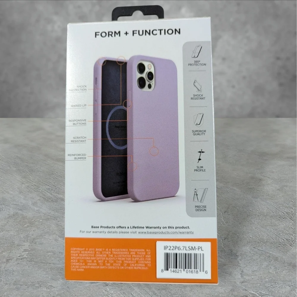 A1. Base Liquid Silicone MagCharge Case For Apple iPhone 14 Pro‎ Max In Purple